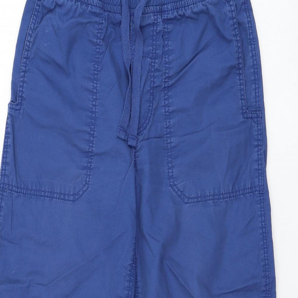 H&M Boys Blue  Cotton Cargo Trousers Size 7-8 Years  Regular Pullover