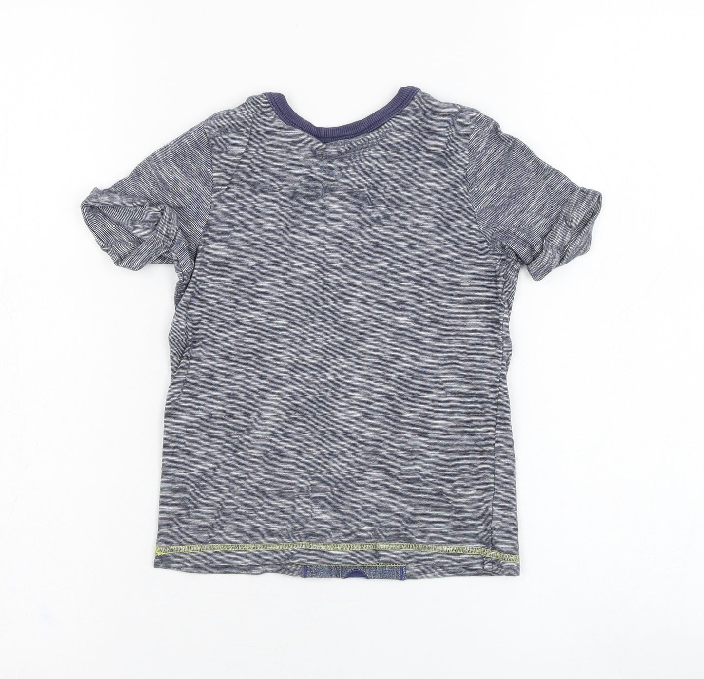 George Boys Grey  Cotton Basic T-Shirt Size 2-3 Years Round Neck Pullover - Top Dog