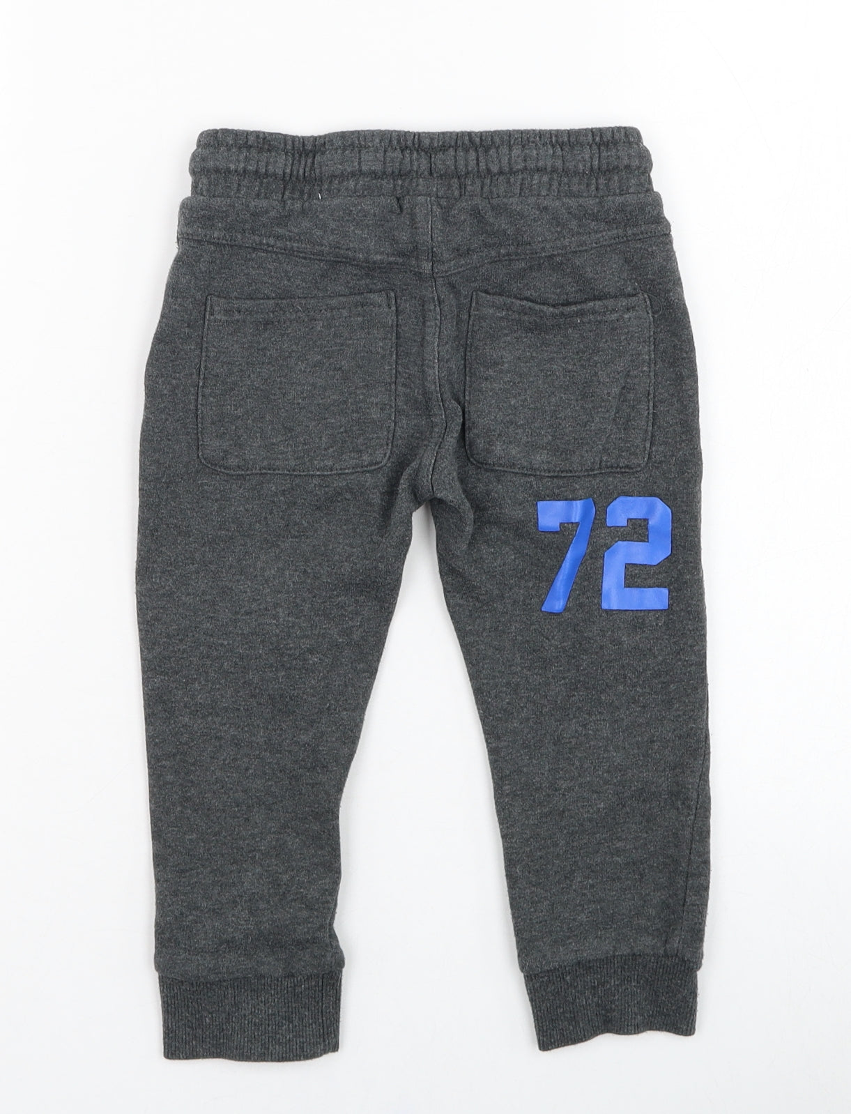 F&F Boys Grey  Cotton Jogger Trousers Size 2-3 Years  Regular Pullover - Racer