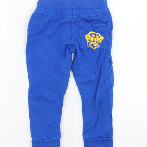 F&F Boys Blue  Cotton Jogger Trousers Size 2-3 Years  Regular Pullover - Paw Patrol