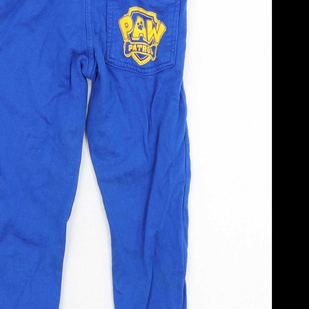F&F Boys Blue  Cotton Jogger Trousers Size 2-3 Years  Regular Pullover - Paw Patrol