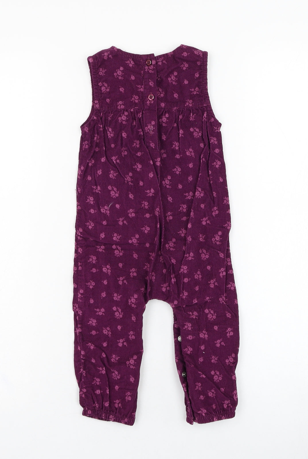 George Girls Purple  Cotton Babygrow One-Piece Size 9-12 Months  Button - Disney, Bambi