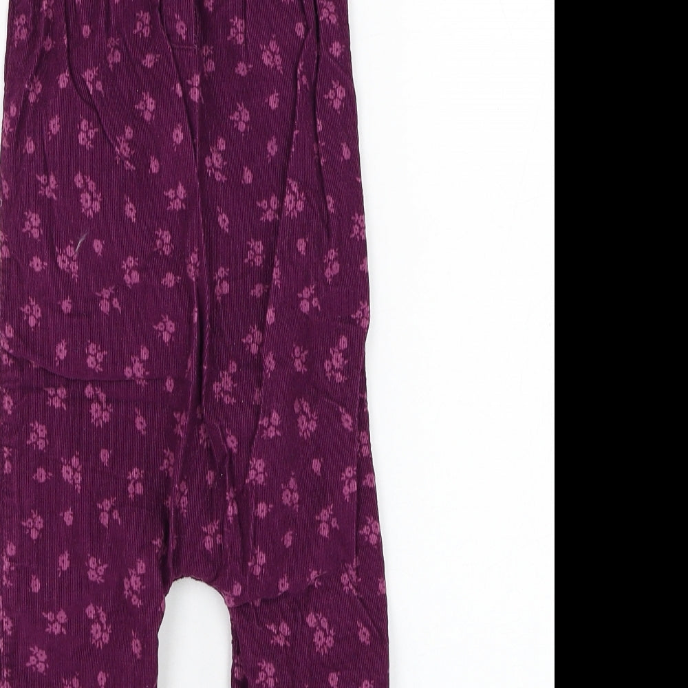 George Girls Purple  Cotton Babygrow One-Piece Size 9-12 Months  Button - Disney, Bambi