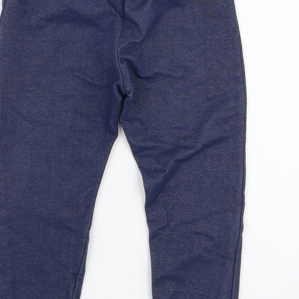 Dunnes Stores Girls Blue  Cotton Jogger Leggings Size 18-24 Months  Pullover - Jegging