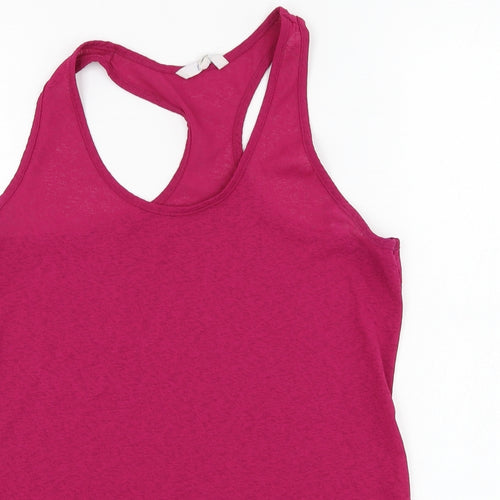 NEXT Womens Purple  Polyester Basic Tank Size 10 Round Neck Pullover