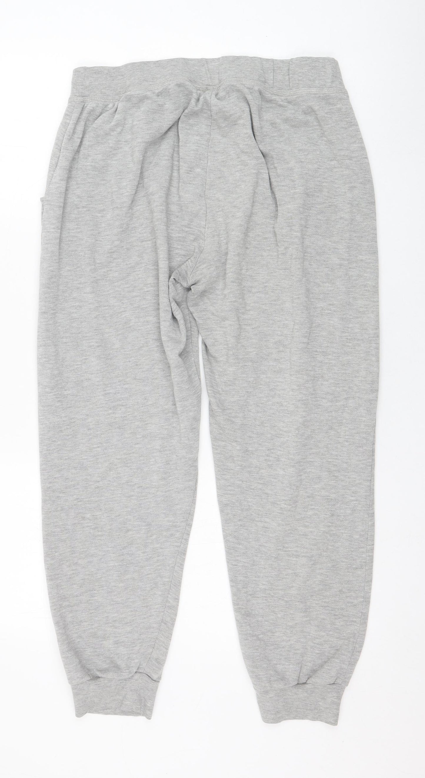 New Look Womens Grey  Polyester Jogger Trousers Size 14 L27 in Regular