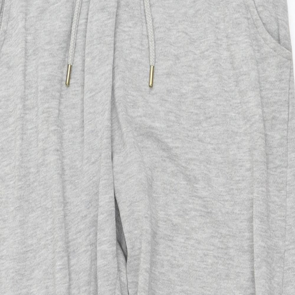 New Look Womens Grey  Polyester Jogger Trousers Size 14 L27 in Regular