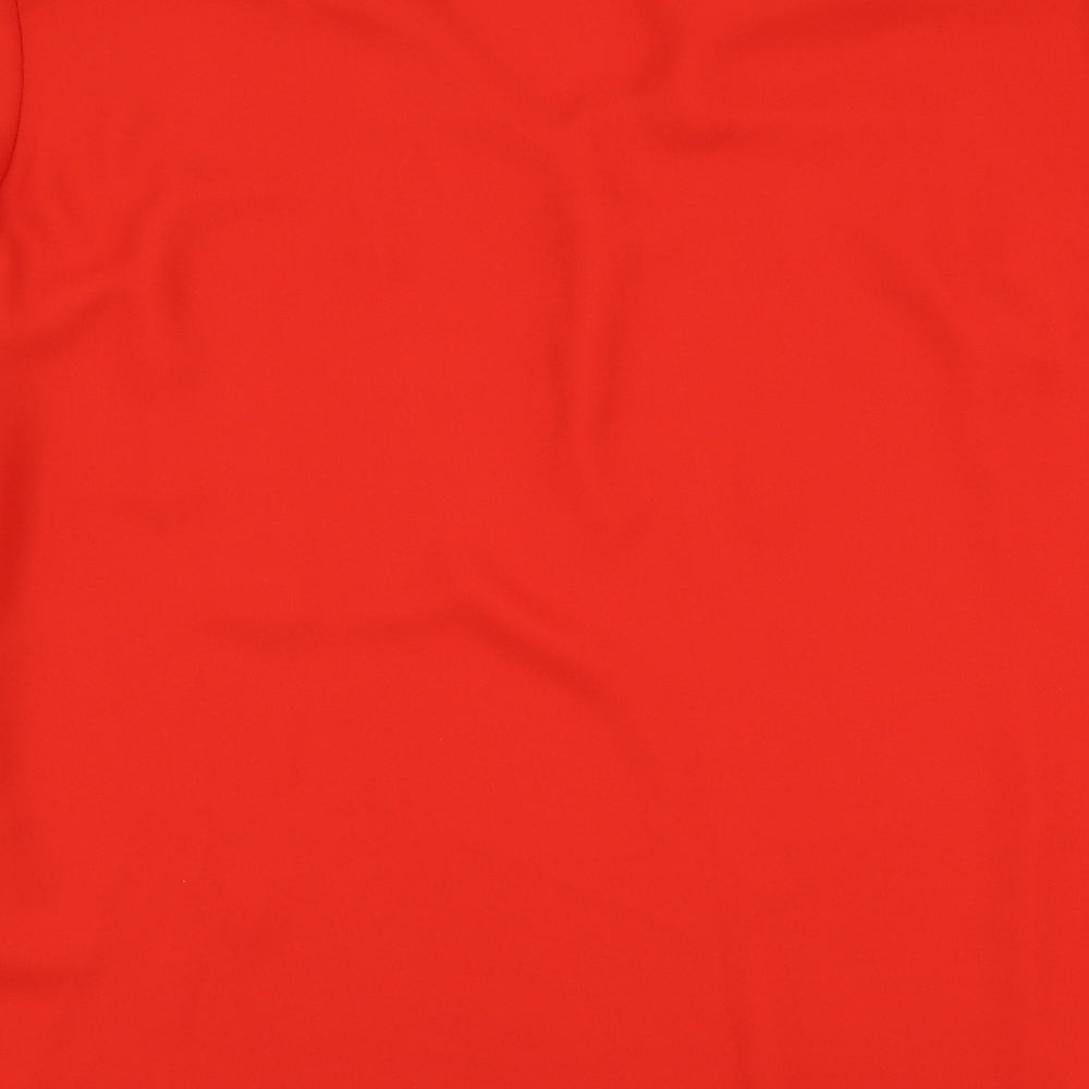 Debenhams Womens Red  Polyester Basic Blouse Size 14 V-Neck