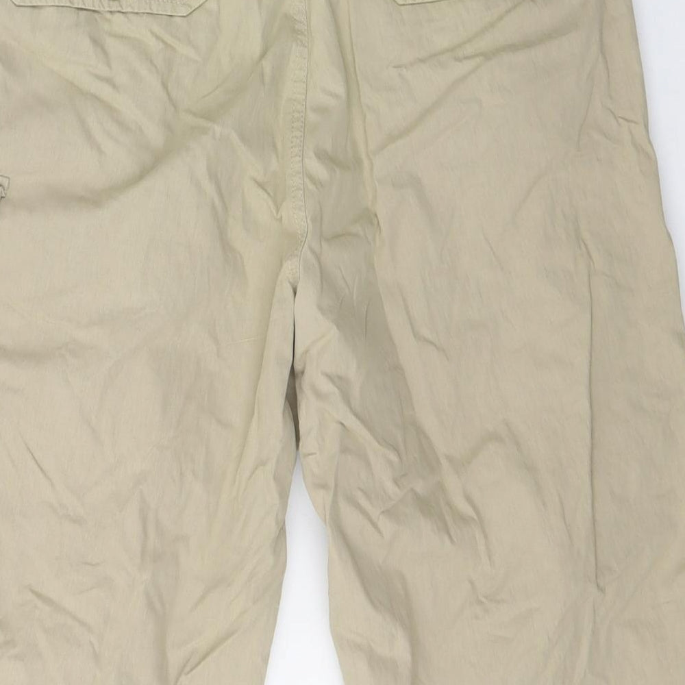 Wolsey Womens Beige  Cotton Cargo Trousers Size 12 L20 in Regular