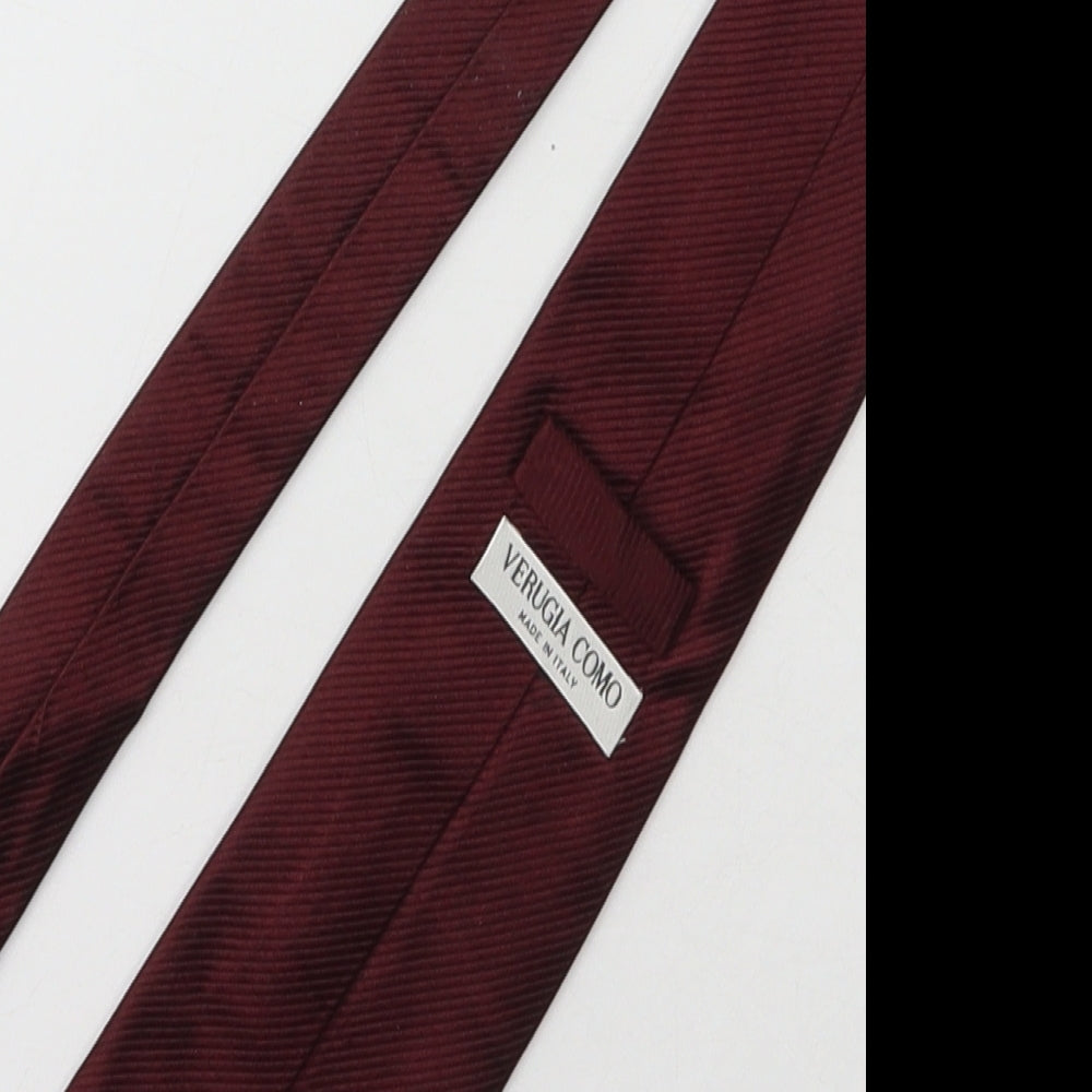 Verugia Como Mens Purple  Silk Pointed Tie One Size