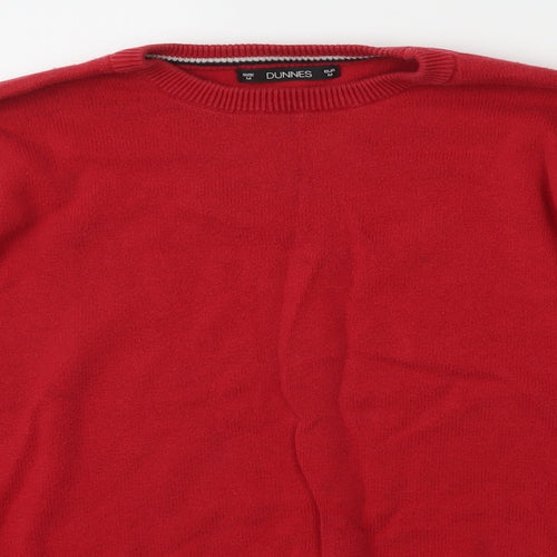 Dunnes Stores Mens Red  Cotton Pullover Sweatshirt Size M