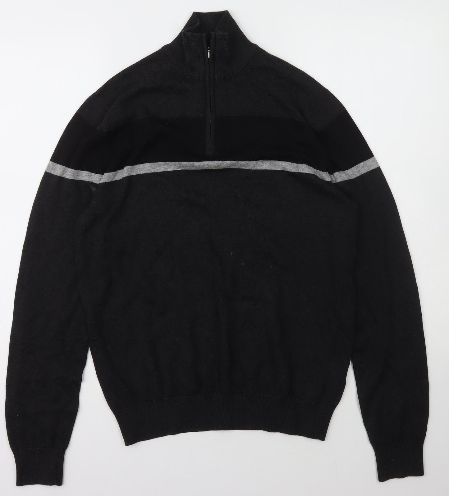 TU Mens Grey  Cotton Pullover Sweatshirt Size S