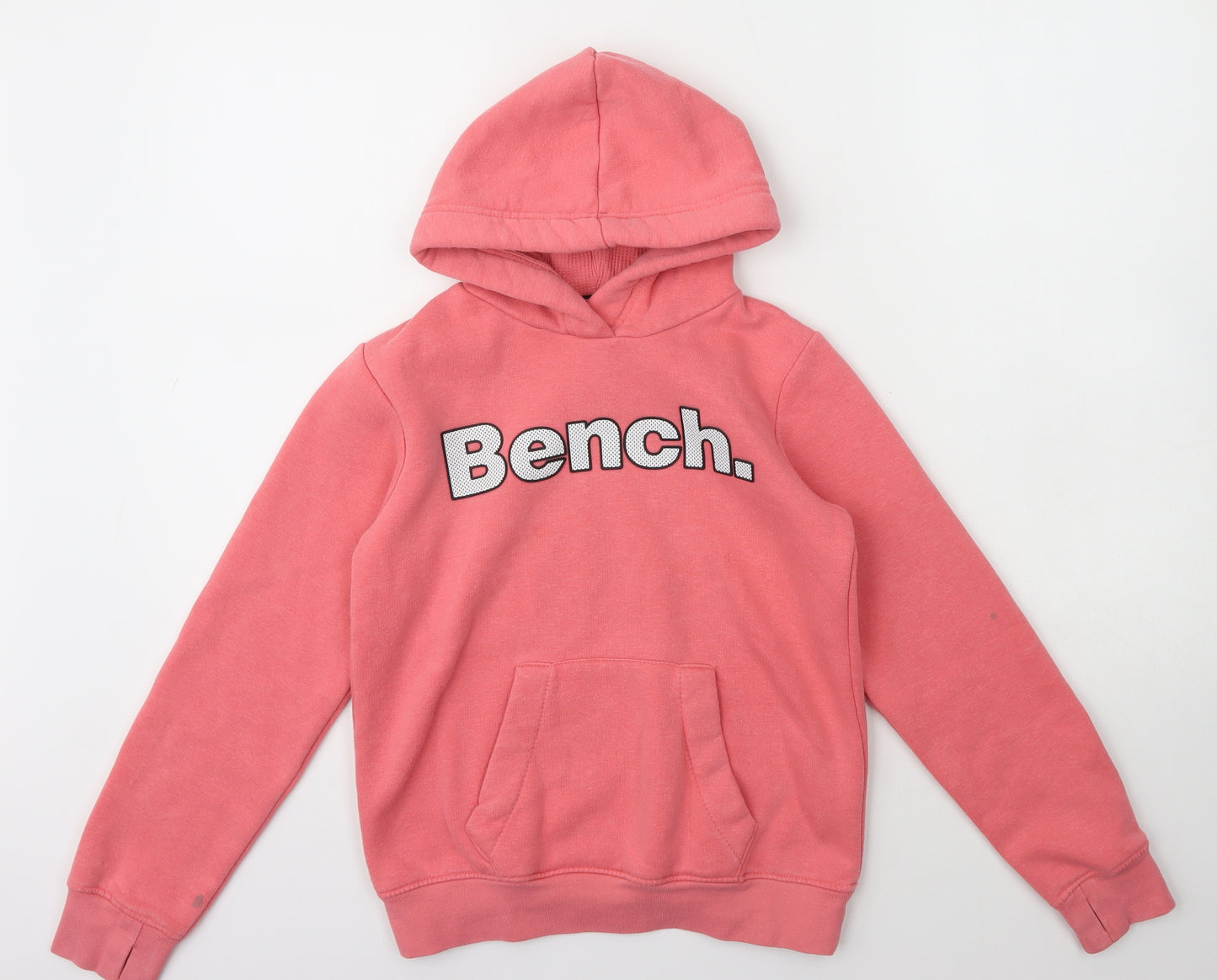 Bench Girls Pink  Cotton Pullover Hoodie Size 9-10 Years
