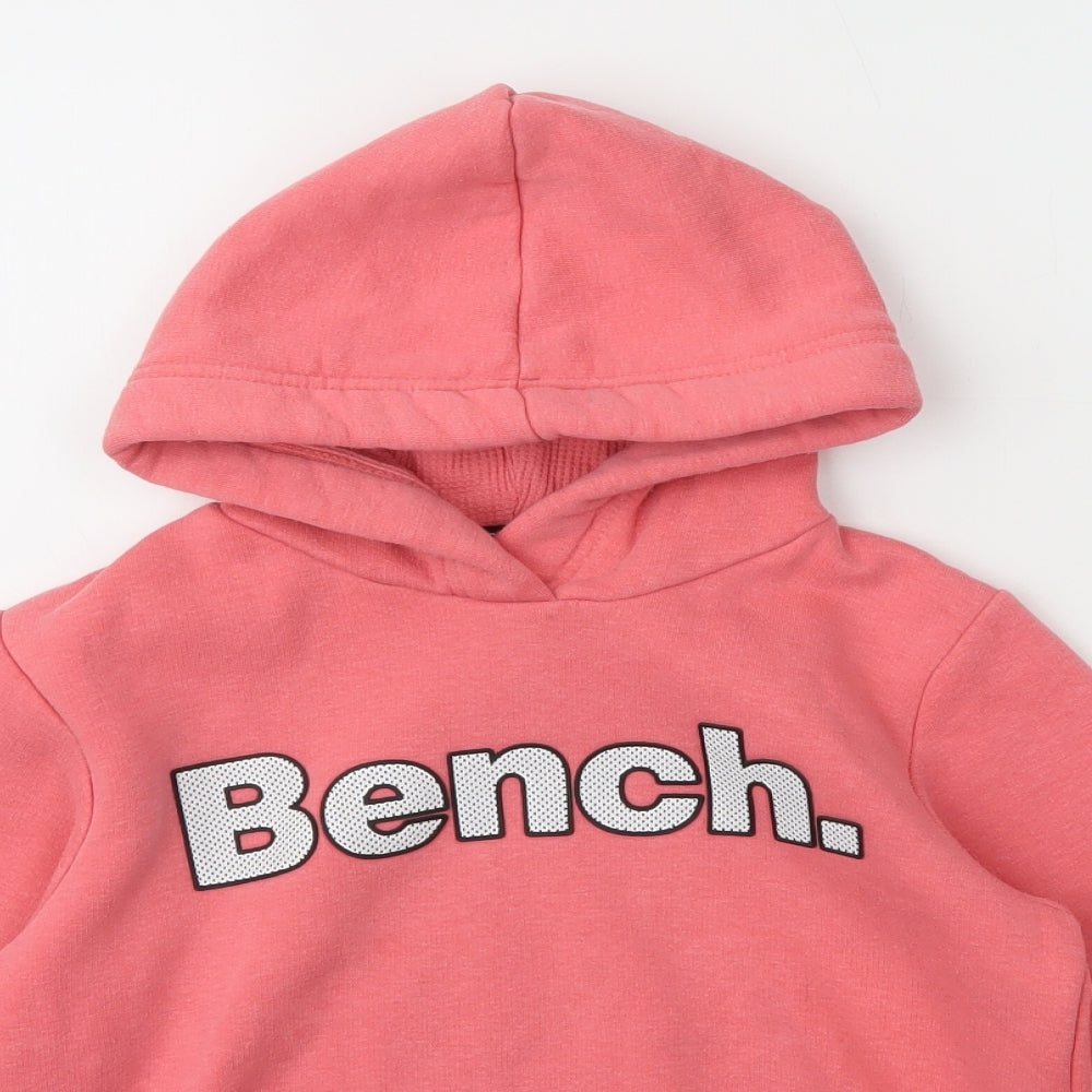 Bench Girls Pink  Cotton Pullover Hoodie Size 9-10 Years