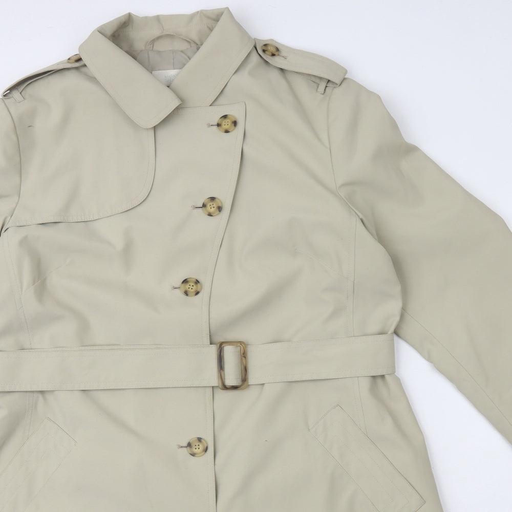 Marks and Spencer Womens Beige   Trench Coat Coat Size 14
