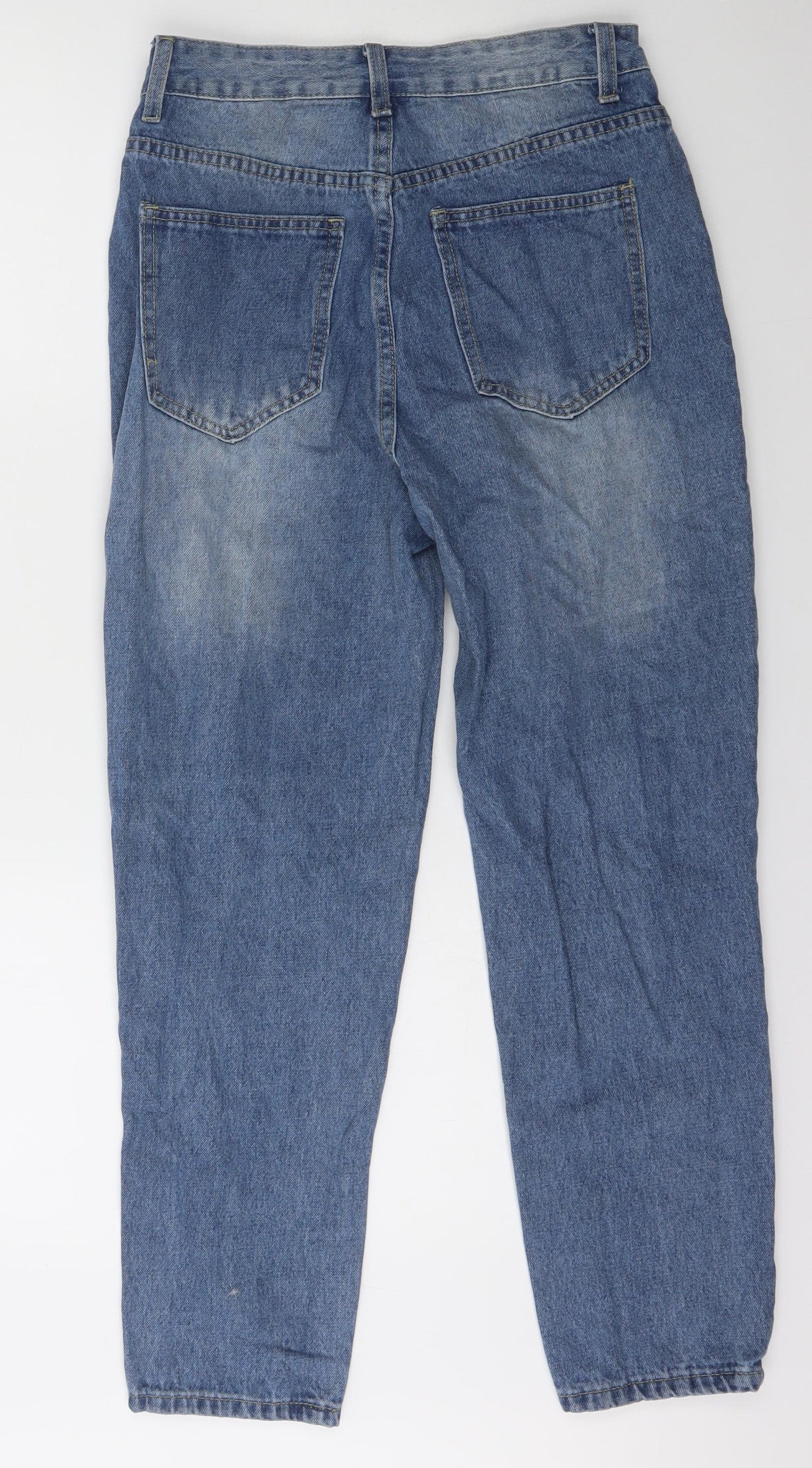 SheIn Womens Blue  Cotton Tapered Jeans Size M L25.5 in Slim