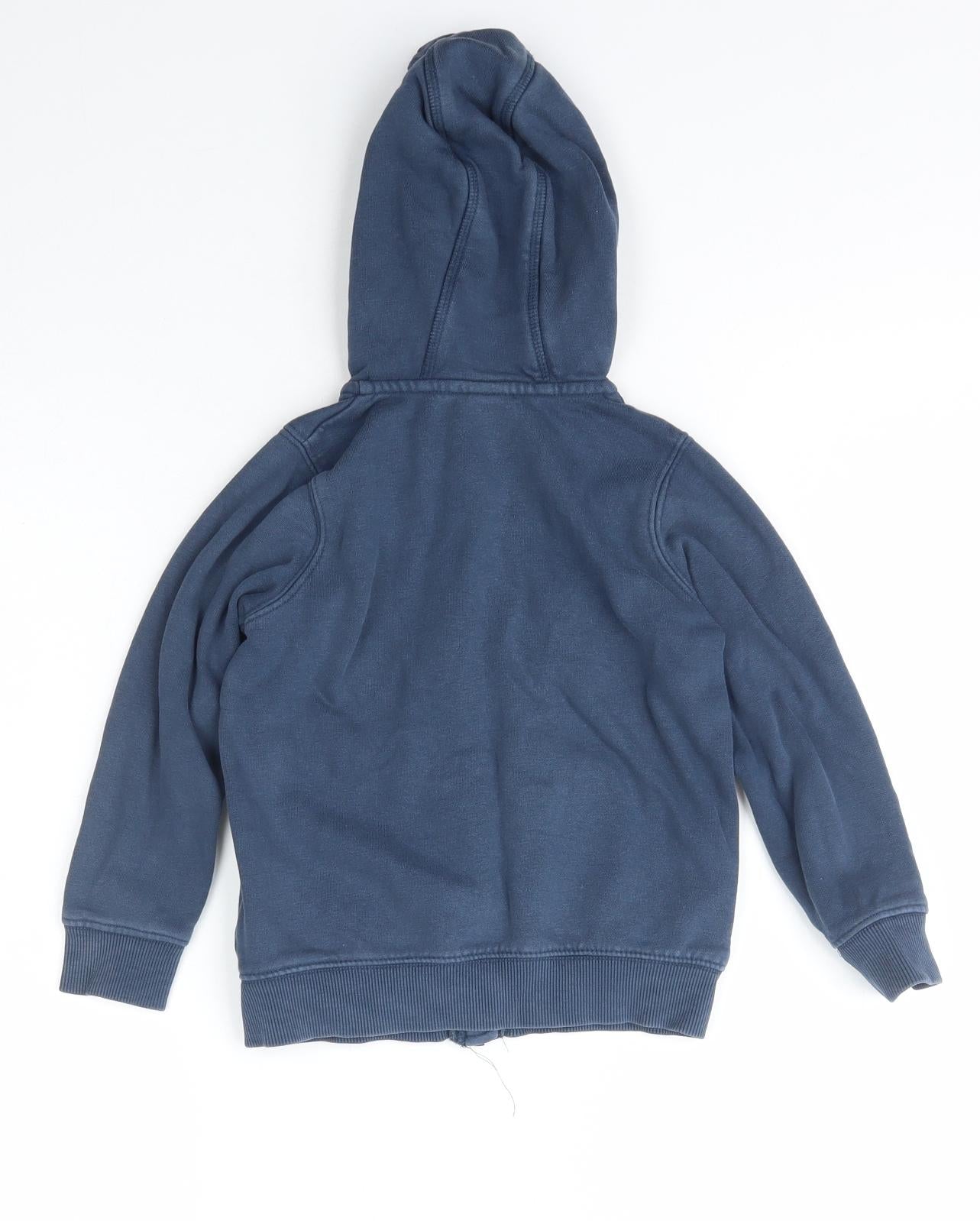 TU Boys Blue  Cotton Full Zip Hoodie Size 3-4 Years