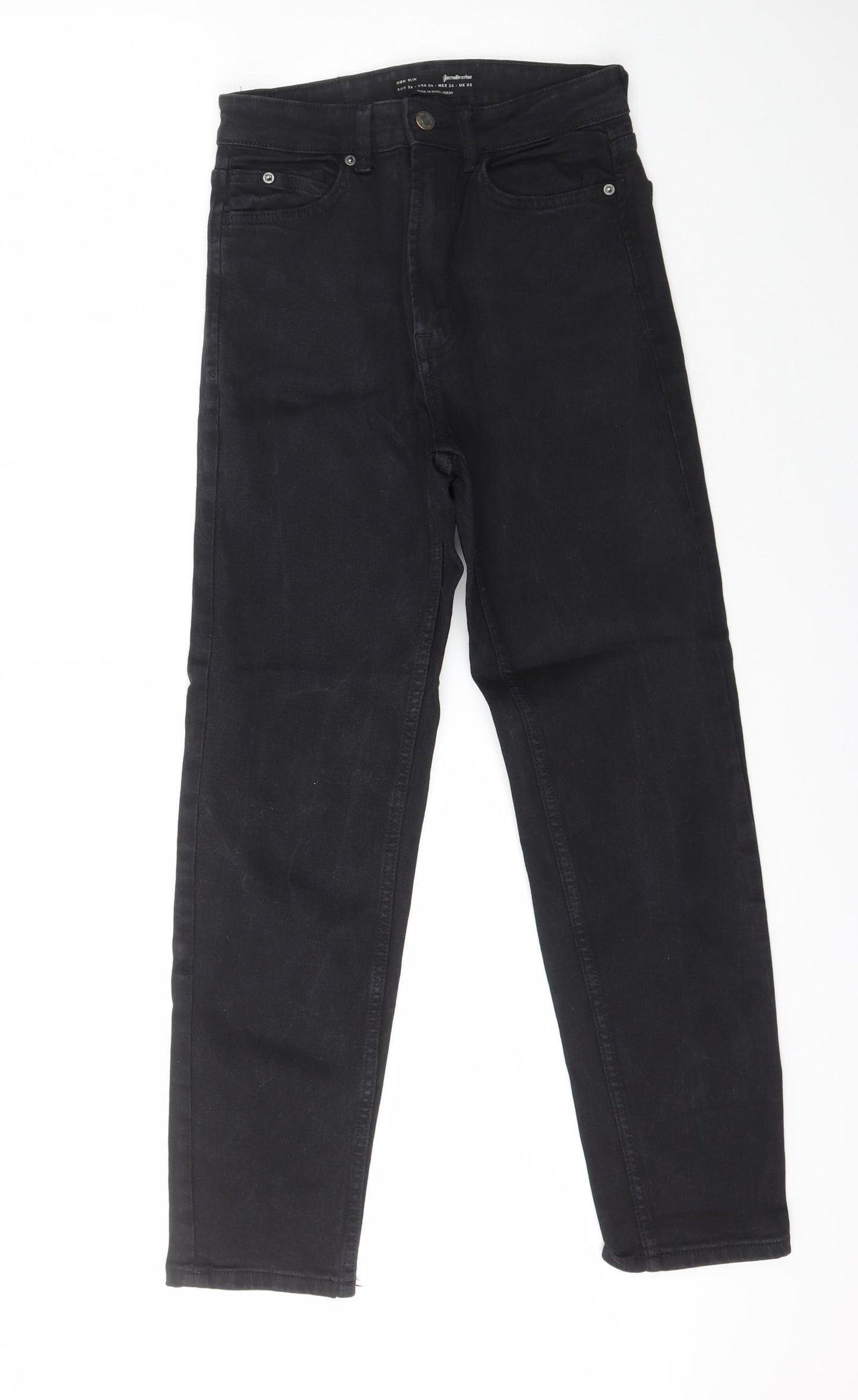 Astradivarius Womens Black  Cotton Skinny Jeans Size 8 L28 in Slim