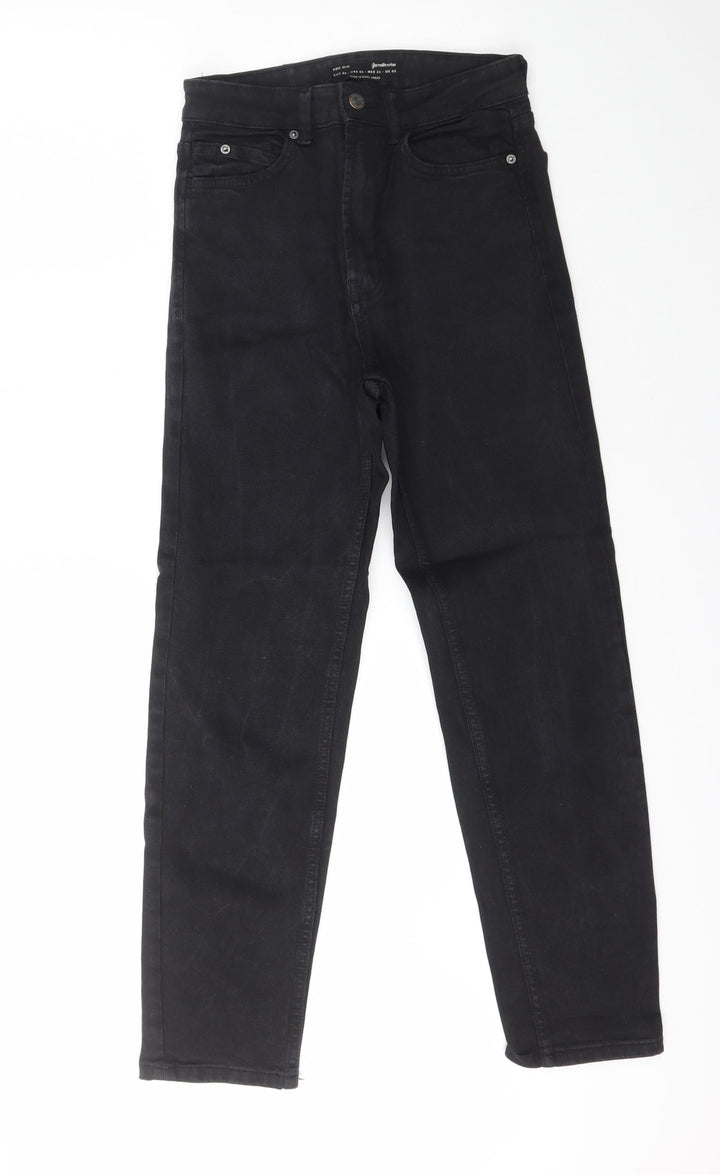 Astradivarius Womens Black  Cotton Skinny Jeans Size 8 L28 in Slim