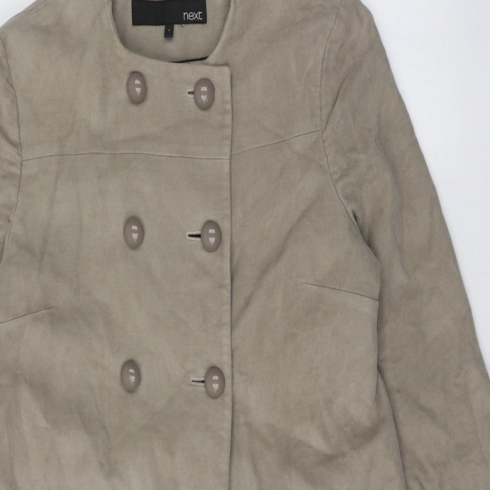 NEXT Womens Beige   Overcoat Coat Size 6