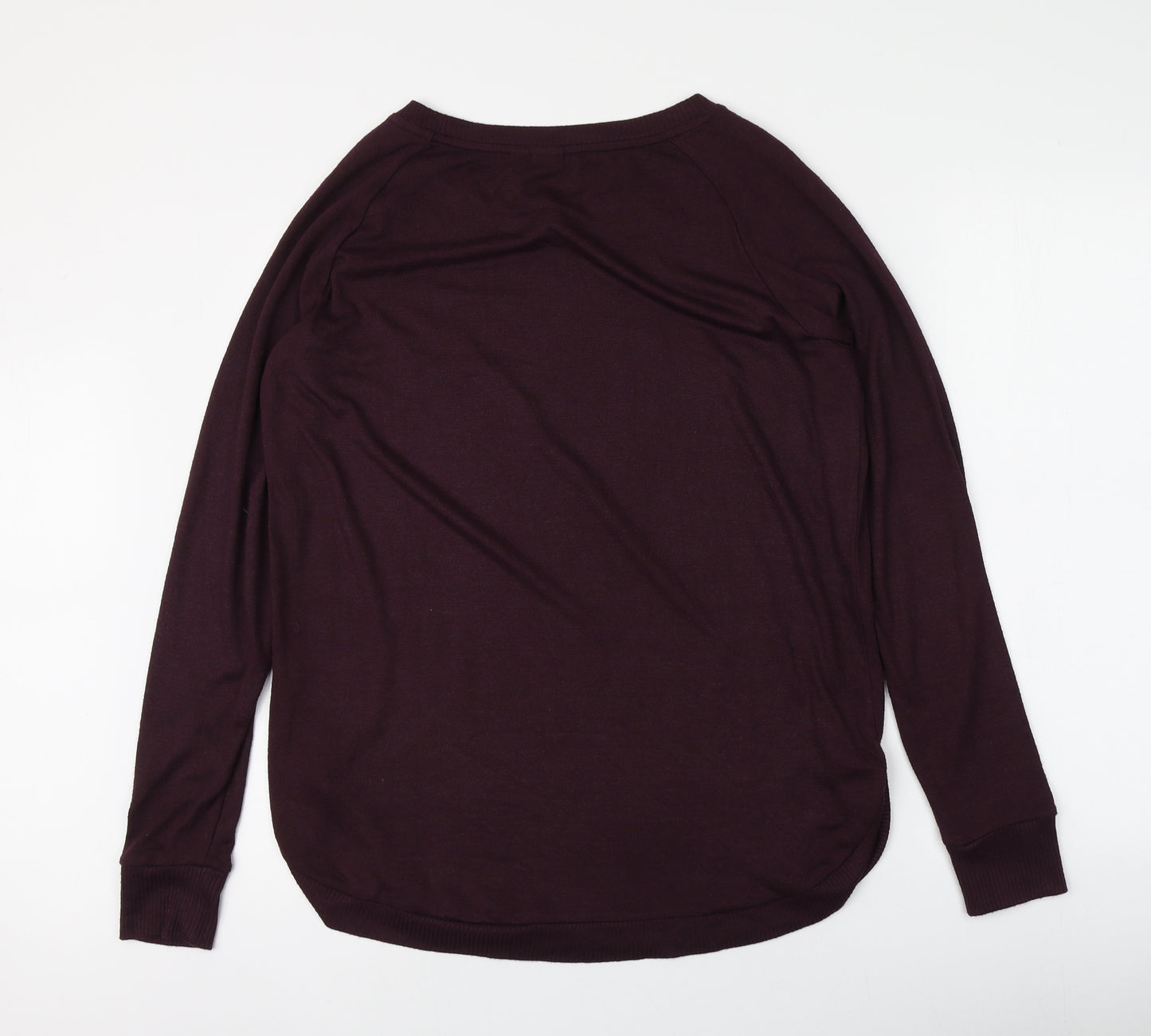 Gap Womens Purple Round Neck  Polyester Pullover Jumper Size S
