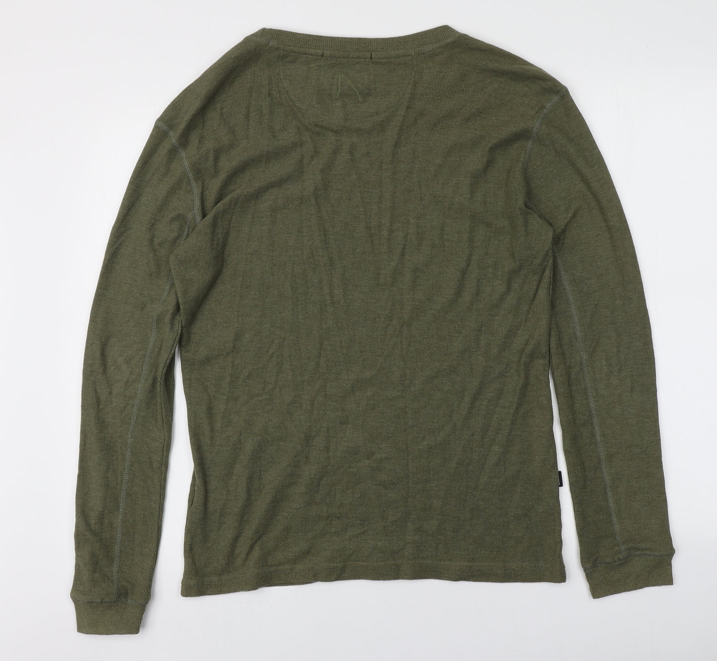 CHASIN  Mens Green Round Neck  Cotton Pullover Jumper Size M