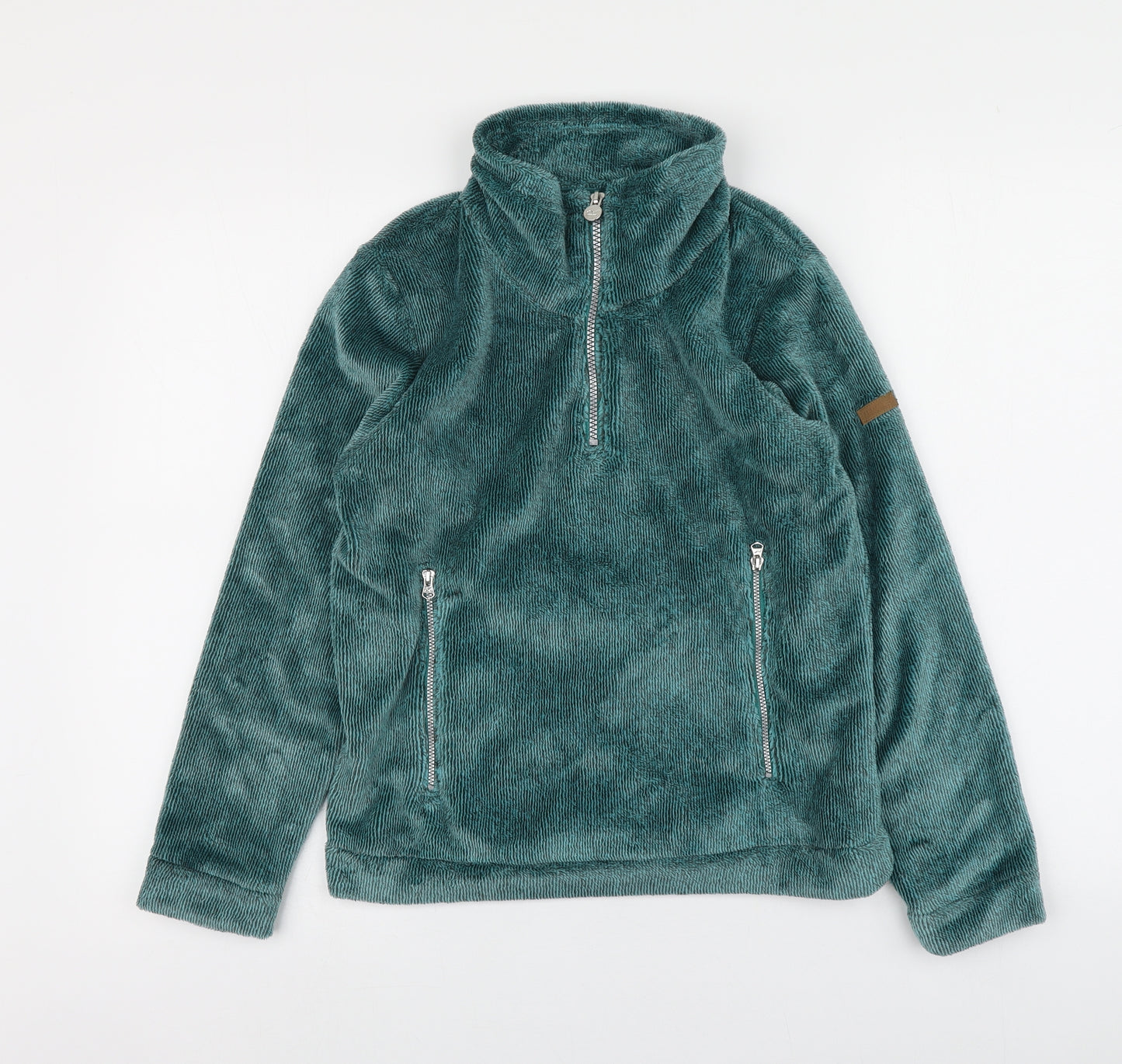 Regatta Girls Green  100% Polyester Pullover Hoodie Size 13 Years