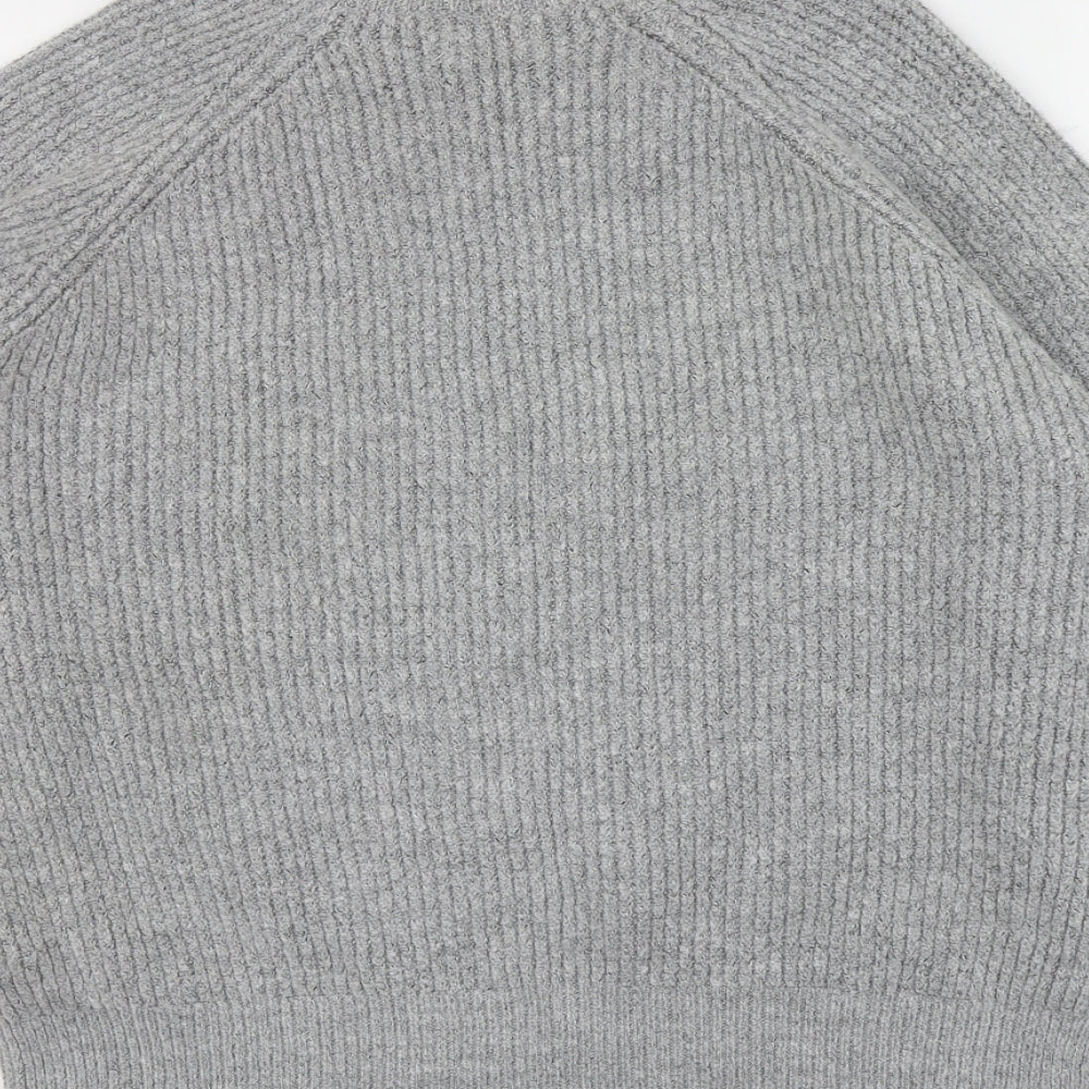 Walls Womens Grey Round Neck  Acrylic Pullover Jumper Size M
