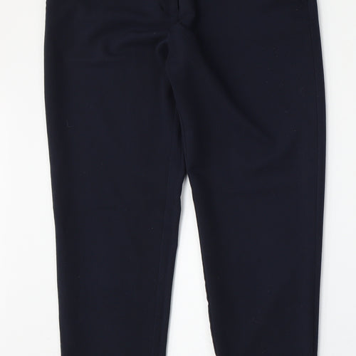 Dorothy Perkins Womens Blue  Polyester Trousers  Size 8 L28 in Regular Hook & Eye