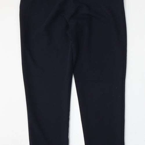 Dorothy Perkins Womens Blue  Polyester Trousers  Size 8 L28 in Regular Hook & Eye