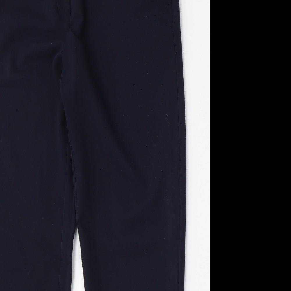 Dorothy Perkins Womens Blue  Polyester Trousers  Size 8 L28 in Regular Hook & Eye