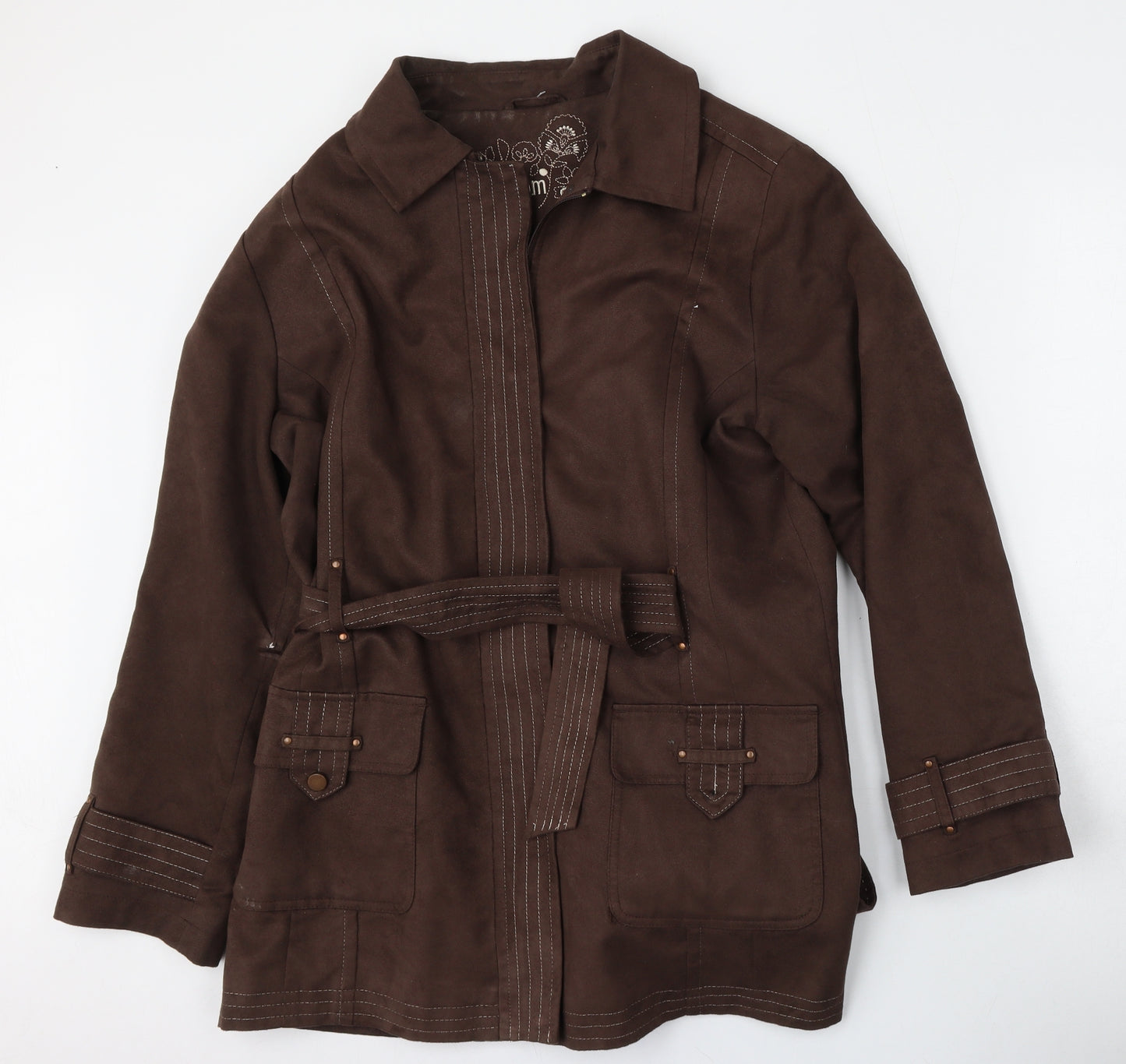 Bonmarche Womens Brown   Jacket  Size M  Zip