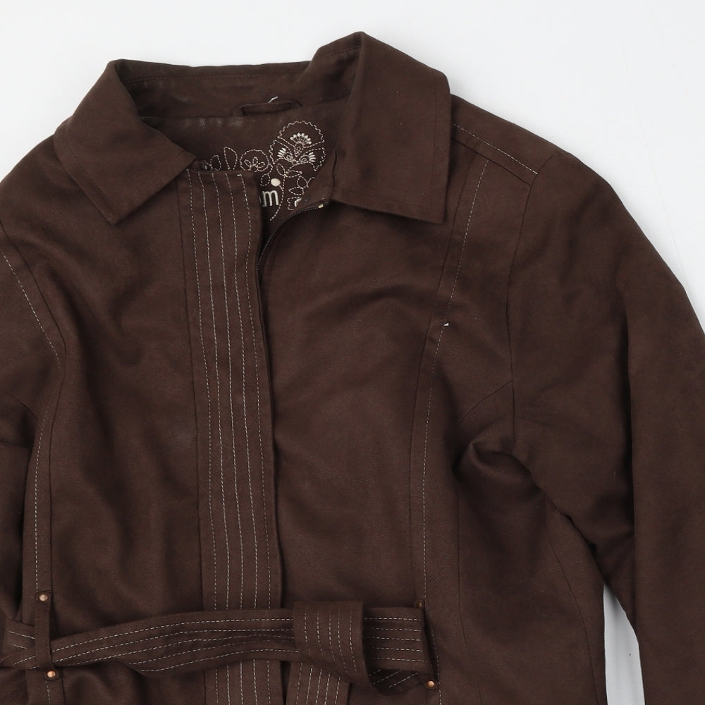 Bonmarche Womens Brown   Jacket  Size M  Zip