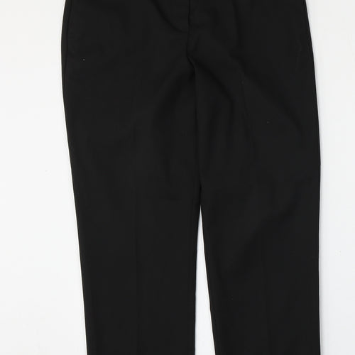 NEXT Womens Black  Polyester Trousers  Size 10 L28 in Regular Hook & Eye