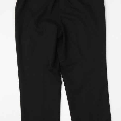 NEXT Womens Black  Polyester Trousers  Size 10 L28 in Regular Hook & Eye