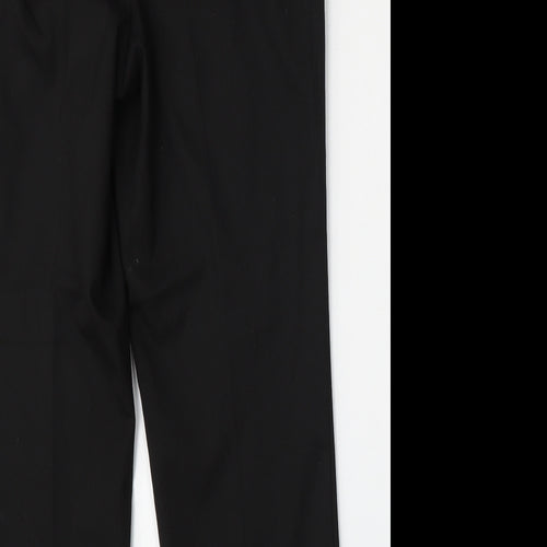 NEXT Womens Black  Polyester Trousers  Size 10 L28 in Regular Hook & Eye
