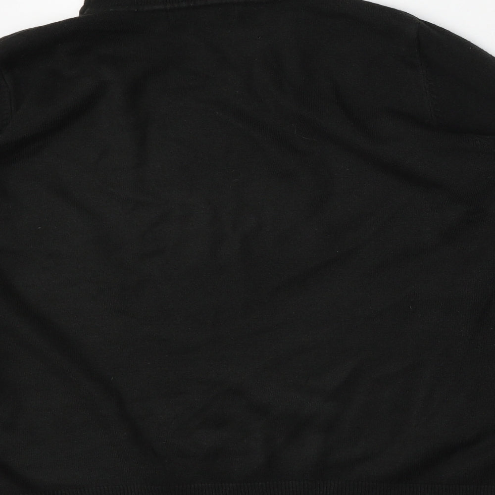 Marks and Spencer Womens Black High Neck  Acrylic Pullover Jumper Size 16