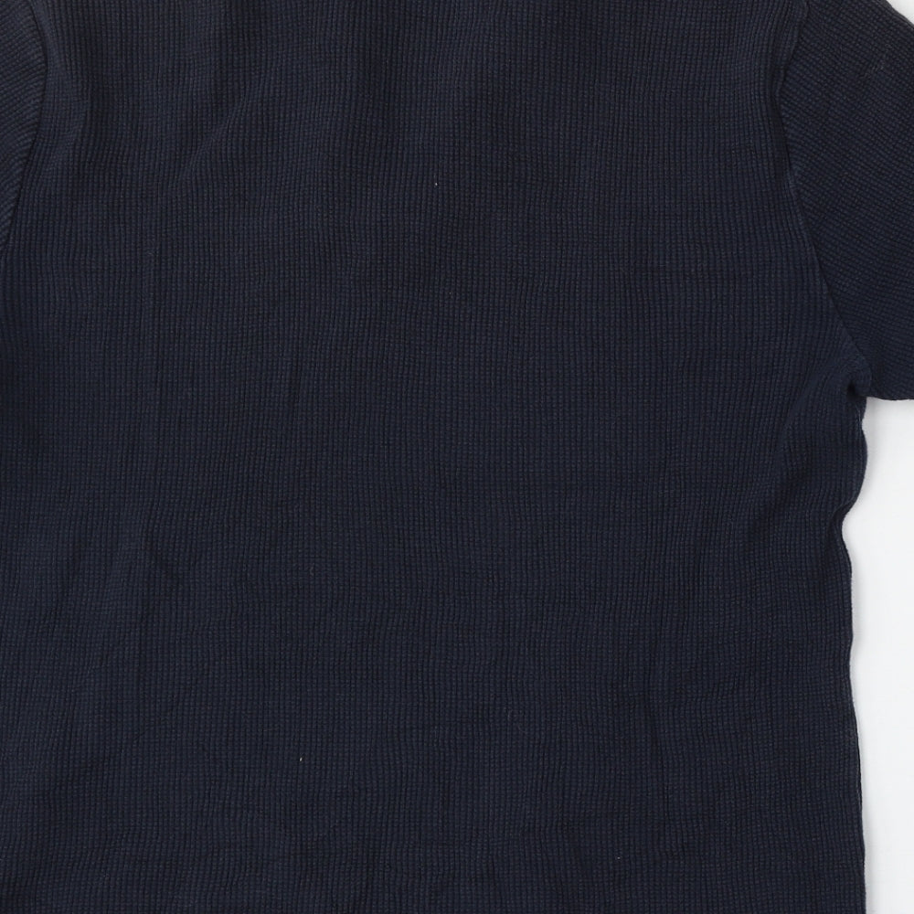 Reiss Mens Blue  Cotton  Polo Size 2XL Collared