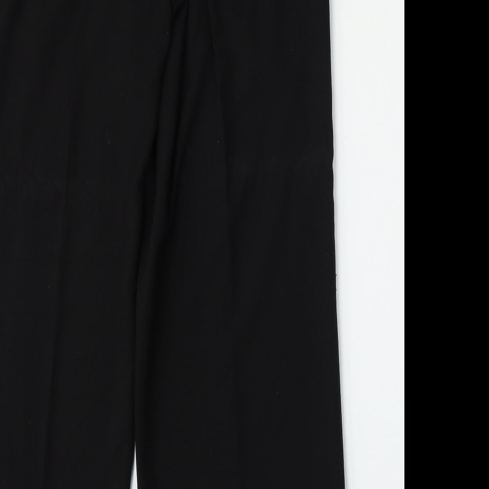 NEXT Womens Black  Polyester Trousers  Size 14 L30 in Regular