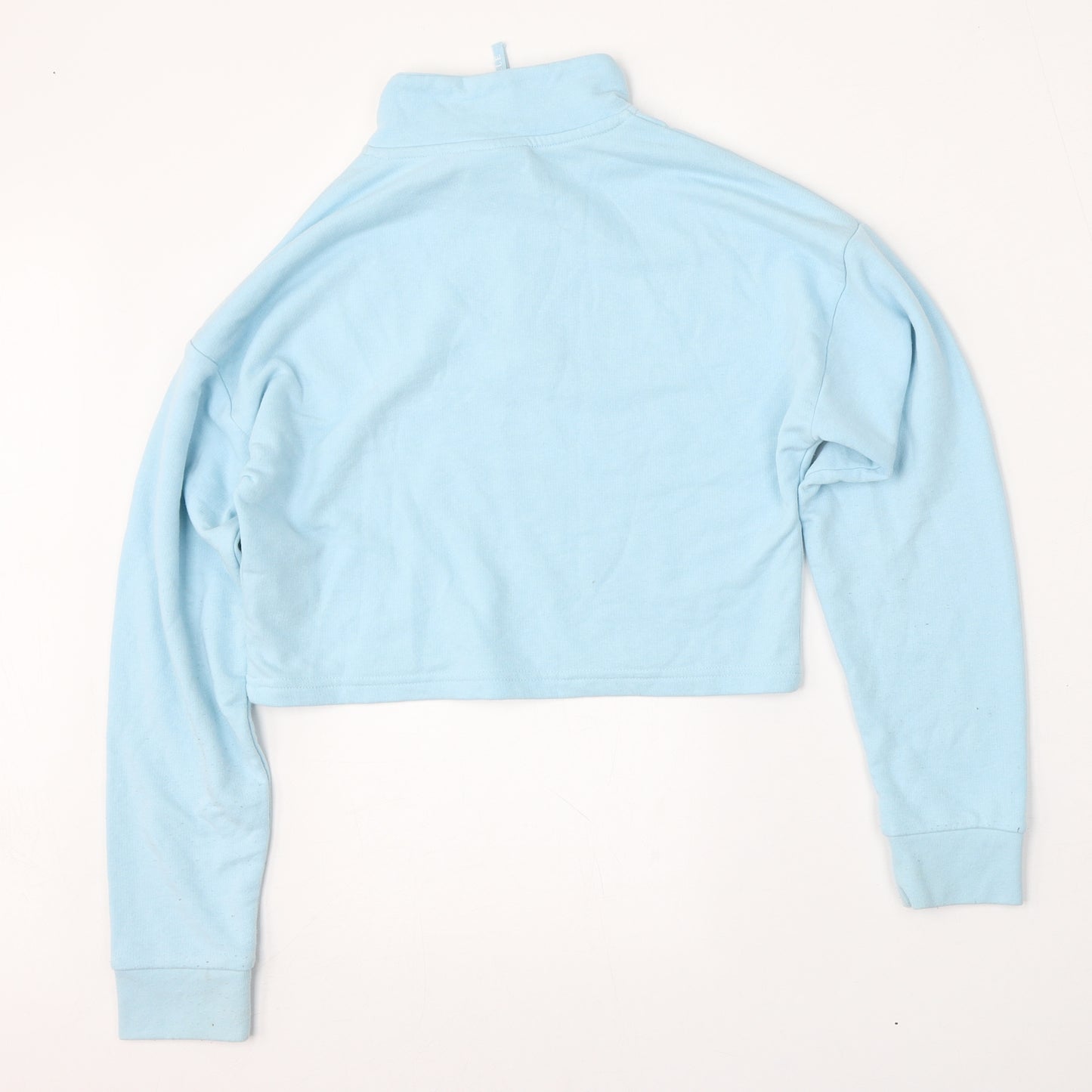 Elle Junior Girls Blue  Cotton Pullover Sweatshirt Size 10-11 Years  Zip