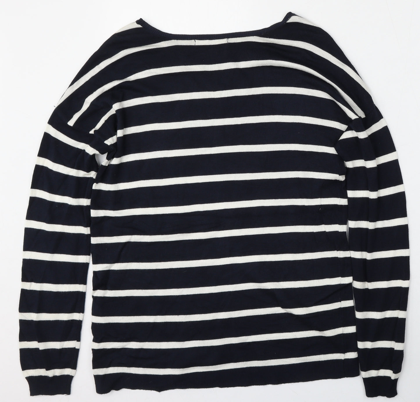 Atmosphere Womens Multicoloured Round Neck Striped Viscose Pullover Jumper Size 10