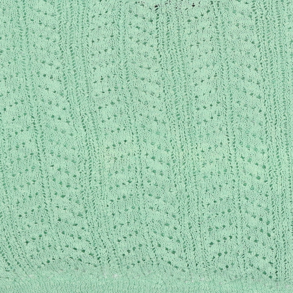 New Look Womens Green Round Neck  Polyester Pullover Jumper Size L