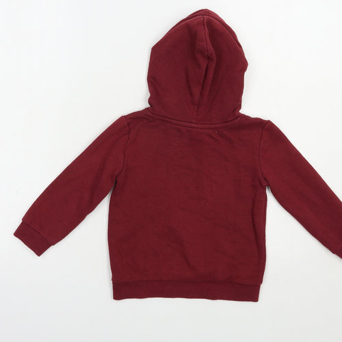 Anko Girls Red  Cotton Pullover Hoodie Size 3 Years  Pullover - Cute Fox