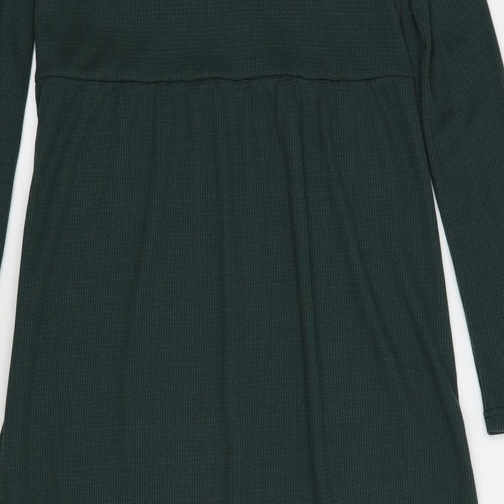 Emery Rose Womens Green  Polyester Maxi  Size M  V-Neck Pullover