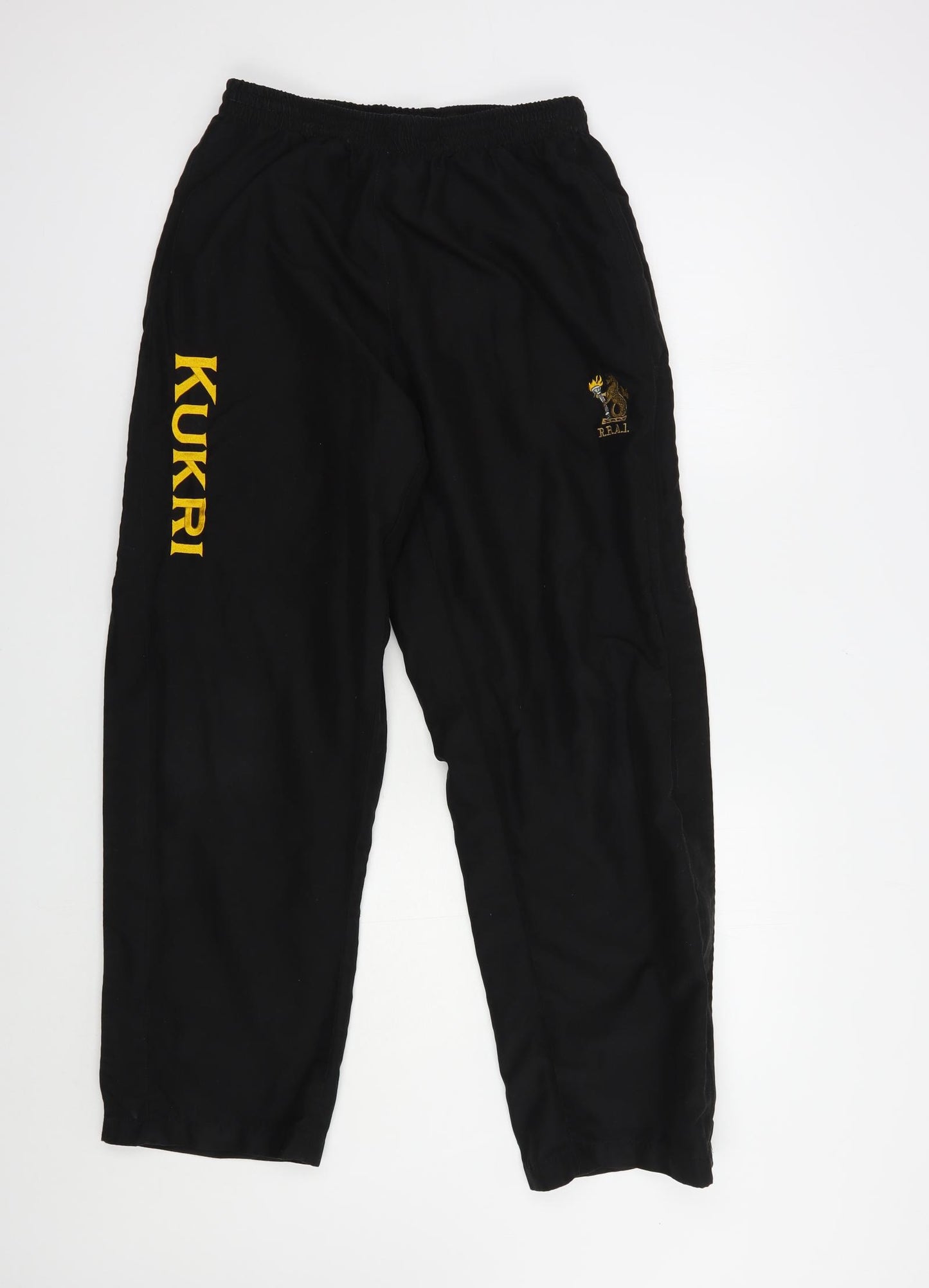 Kukri Mens Black  Polyester Jogger Trousers Size S L29 in Regular