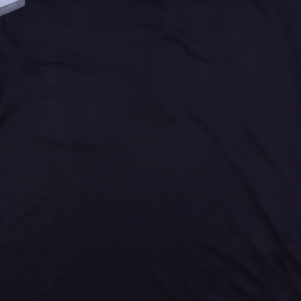 Carabou Mens Blue  Polyester  Polo Size L Collared Button