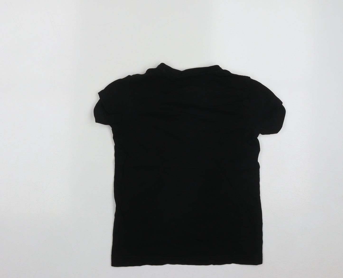 PUMA Boys Black  Cotton Basic T-Shirt Size 9-10 Years Round Neck
