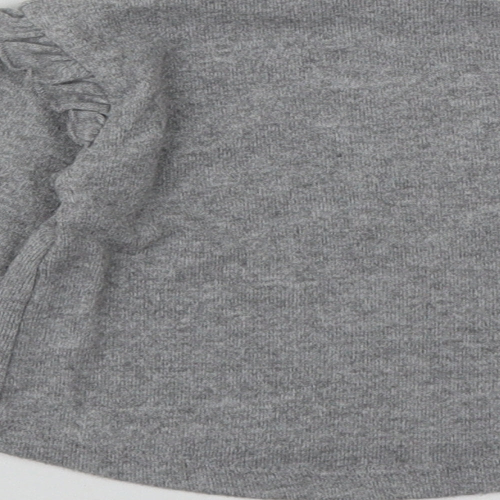 Zara Girls Grey  Cotton Pullover Jumper Size 6-9 Months