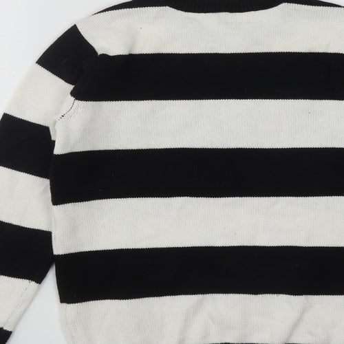 AriZona Boys Multicoloured Round Neck Striped Acrylic Pullover Jumper Size 10-11 Years
