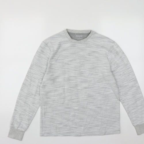 Primark Mens Grey  Cotton Pullover Sweatshirt Size S